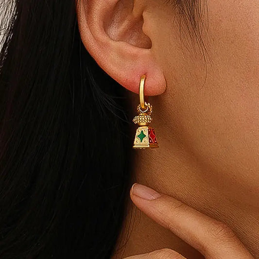 Isabel Bohemian 18k Gold-Plated Bell Tower Earring
