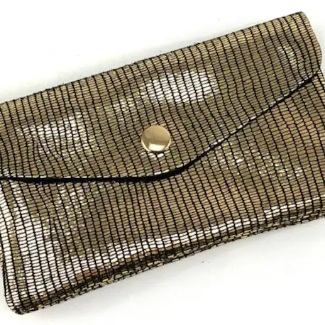 Italian Patty Sparkle Suede Leather Wallet JIJOU CAPRI