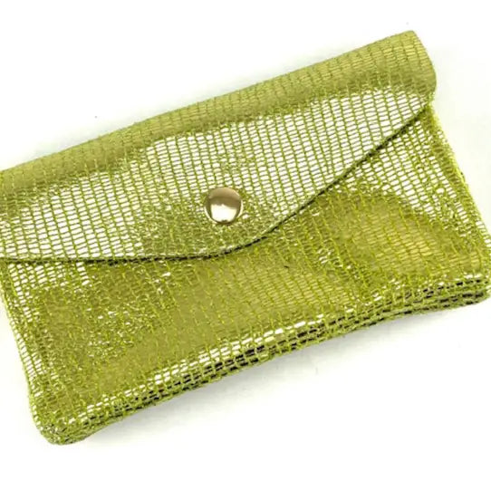 Italian Patty Sparkle Suede Leather Wallet JIJOU CAPRI
