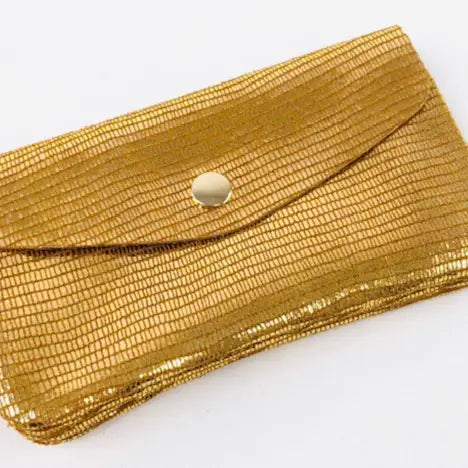 Italian Patty Sparkle Suede Leather Wallet JIJOU CAPRI