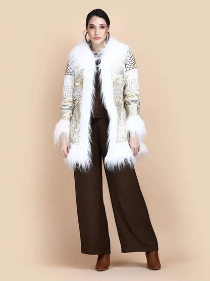 Kali Embellished Short Coat