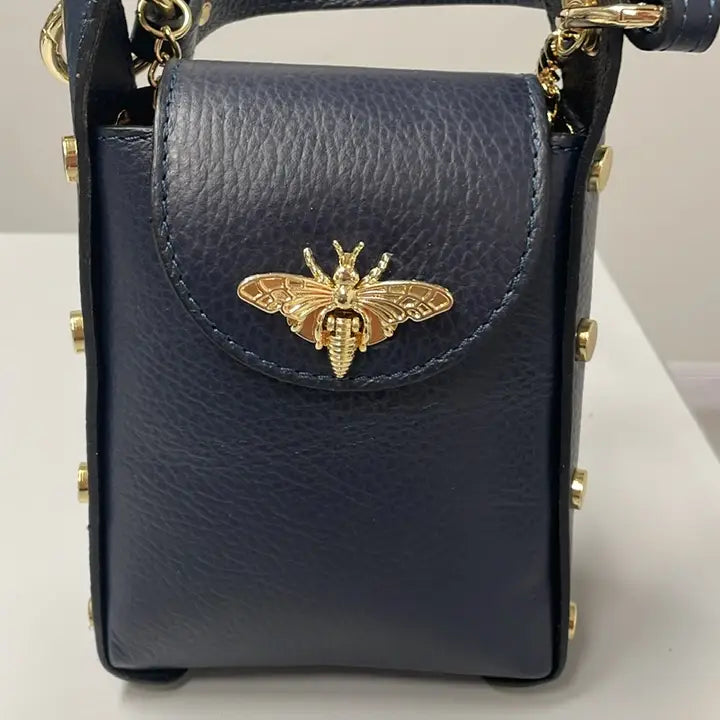 Bumble Bee Leather Cellphone Case Crossbody Bag JIJOU CAPRI