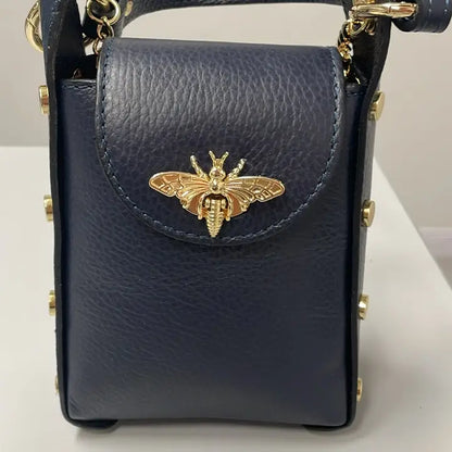Bumble Bee Leather Cellphone Case Crossbody Bag JIJOU CAPRI