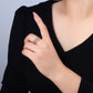 24K Gold Filled Cz Knuckle Band Mixed Metal Ring | O1428