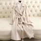 SY296 Slim Fit Mid-Length Double-Faced Wool Coat For Women