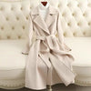 SY296 Slim Fit Mid-Length Double-Faced Wool Coat For Women