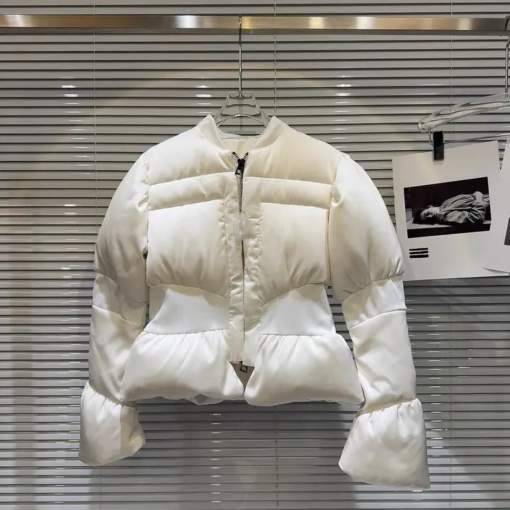 Ribbed Waist Down Jacket