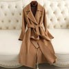 SY296 Slim Fit Mid-Length Double-Faced Wool Coat For Women