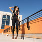 Embroidered Zip-Front Sheer Vest