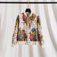 Beaded Jacquard Embroidered Bomber Jacket