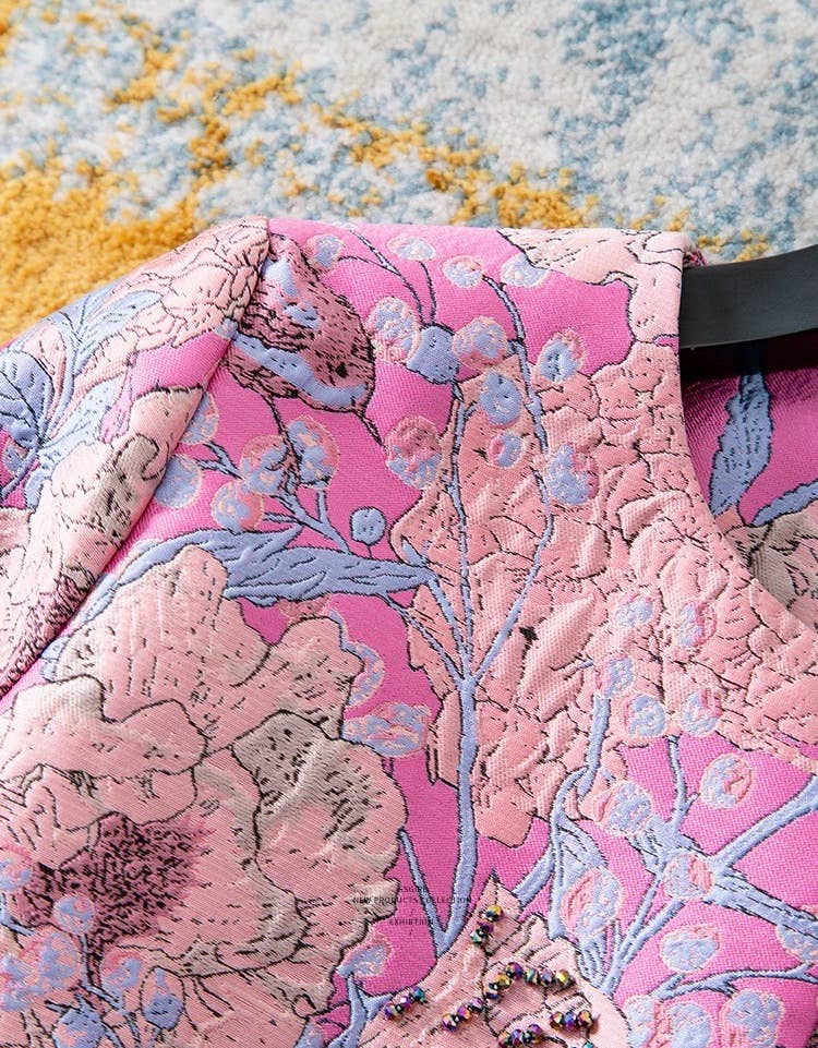 Handmade Beaded Jacquard Vintage Jacket