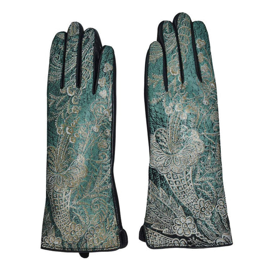 Kehlani Metallic Leather Gloves