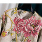 Embroidered Jacquard Beaded Mid-Length Coat