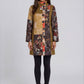 Mixed Print Stand Collar Jacket