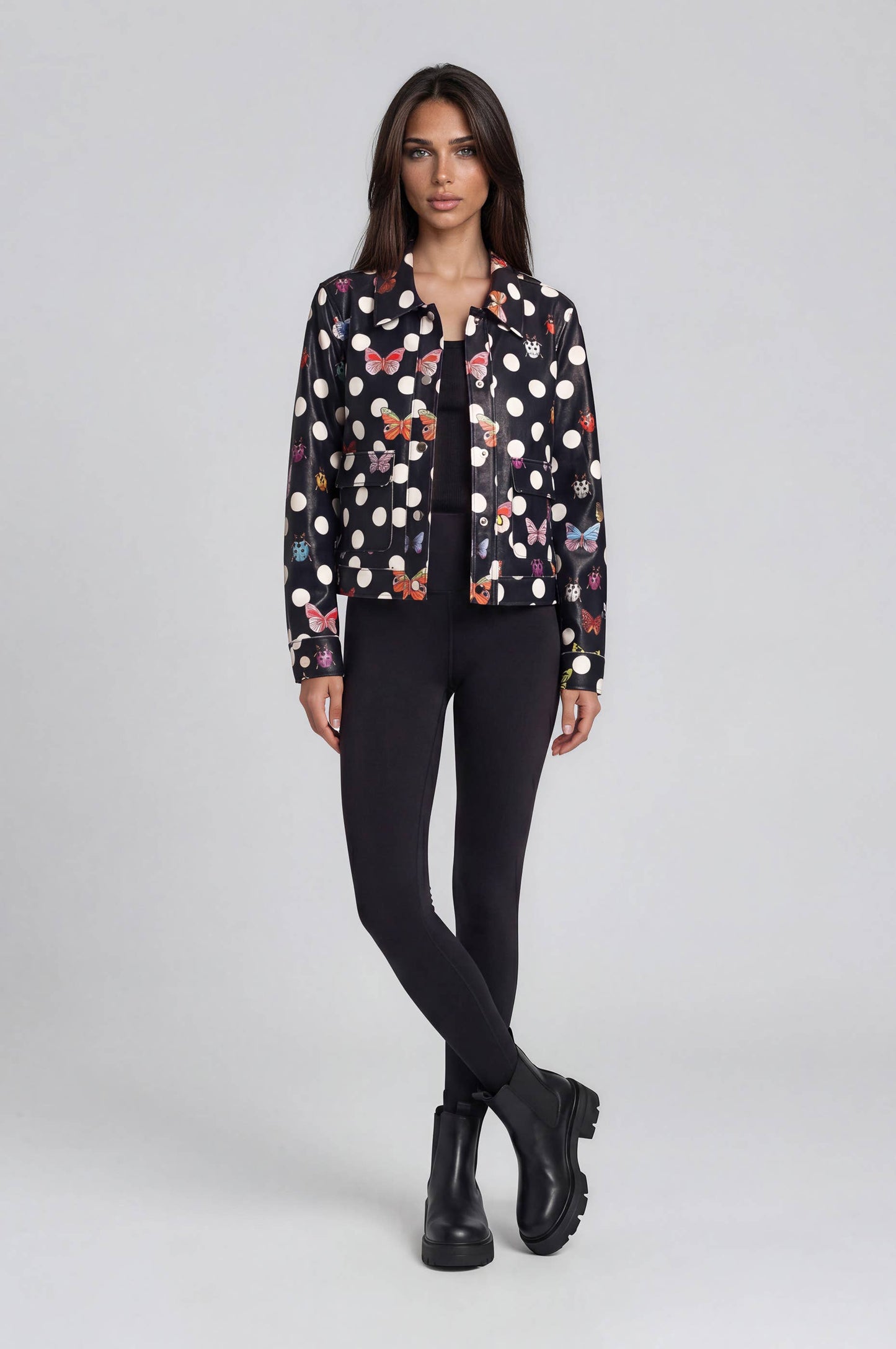Butterfly & Ladybug Print Jacket