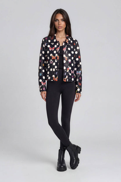 Butterfly & Ladybug Print Jacket