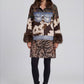 Mixed Media Faux Fur Coat
