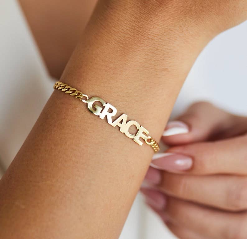 Personalized Name Bracelet - All Caps