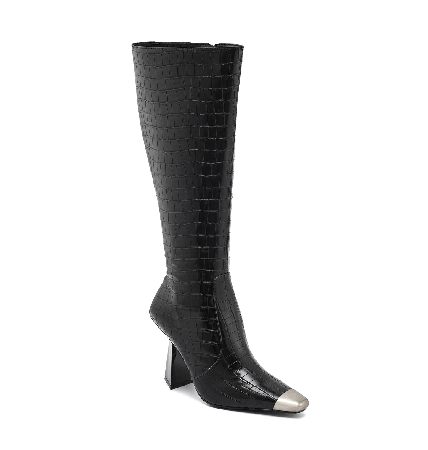 Jada Croco Print Tall Boot