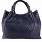 Miw Italian Embossed Woven Leather Handbag