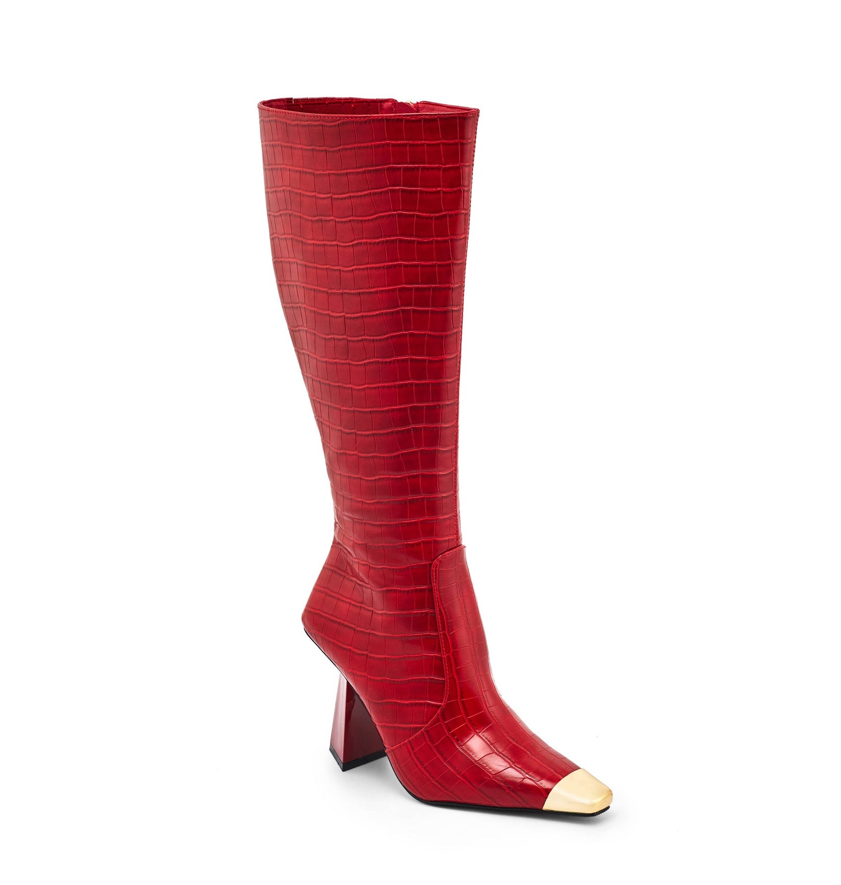 Jada Croco Print Tall Boot