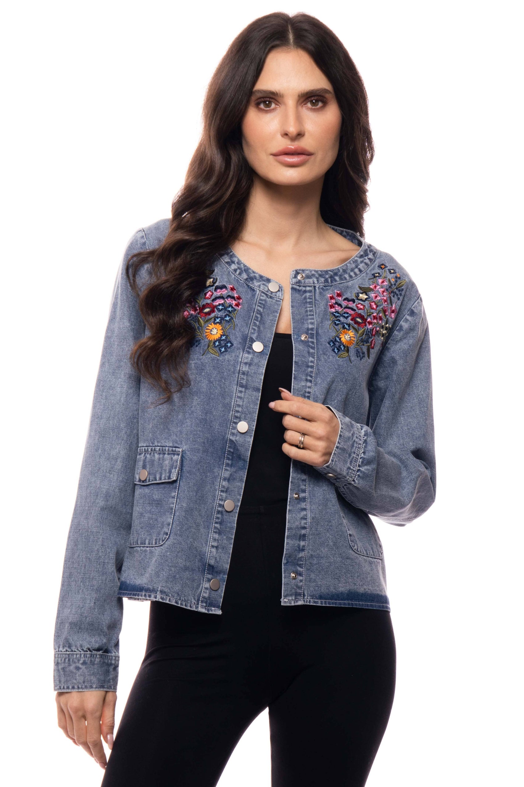 Embroidered Denim Jacket