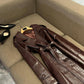 SY391 Crocodile Pattern Pu Leather Long Coat
