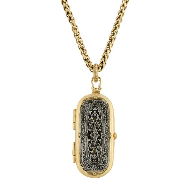 Antiquities Couture Heirloom Two Tone Vinaigrette Pendant