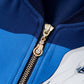 Blue Cropped Baseball Jacket