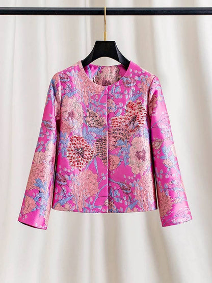 Handmade Beaded Jacquard Vintage Jacket