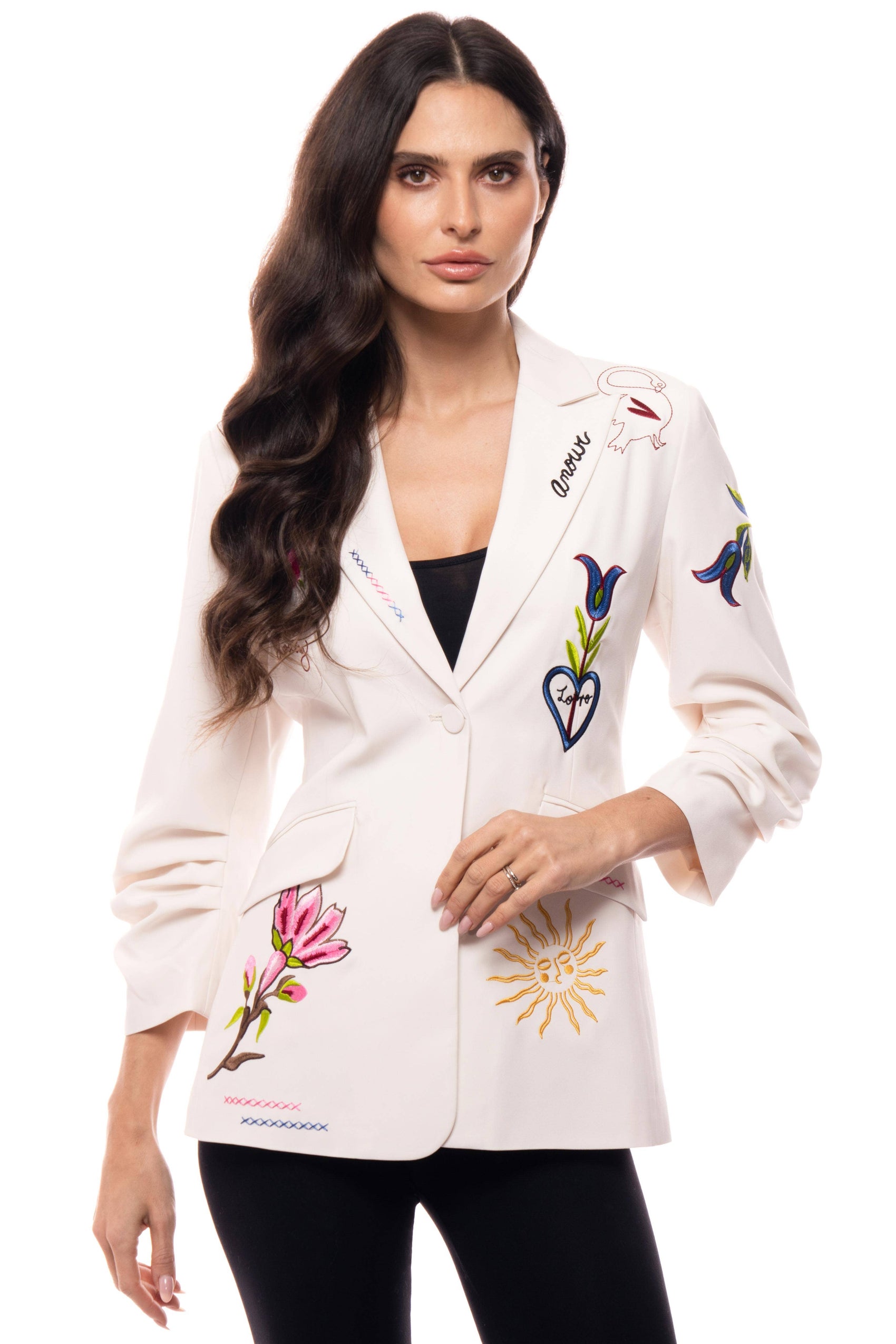 Embroidered Statement Blazer