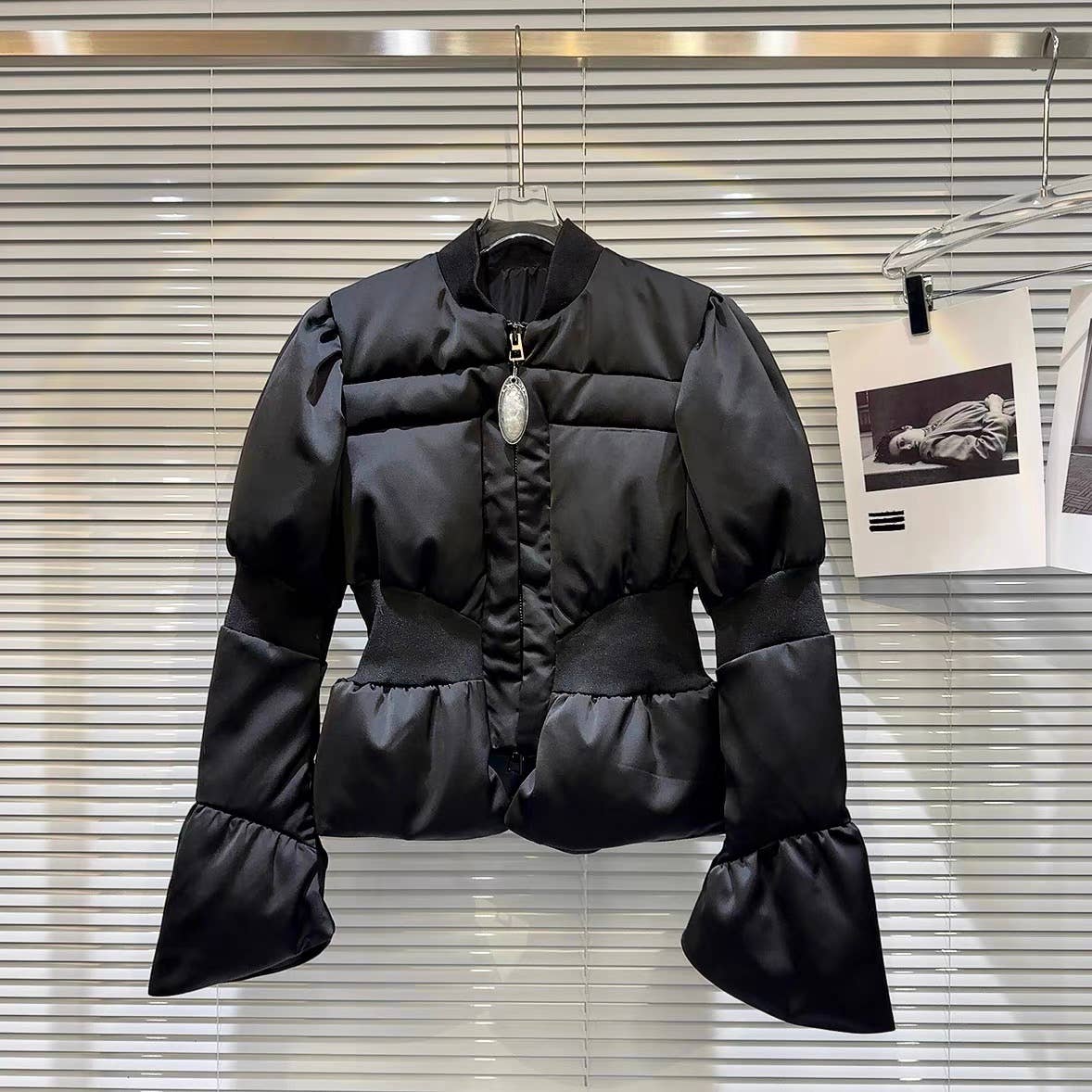 Ribbed Waist Down Jacket