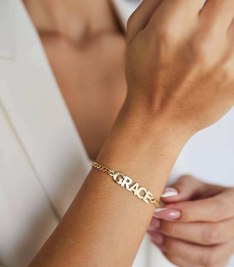 Personalized Name Bracelet - All Caps