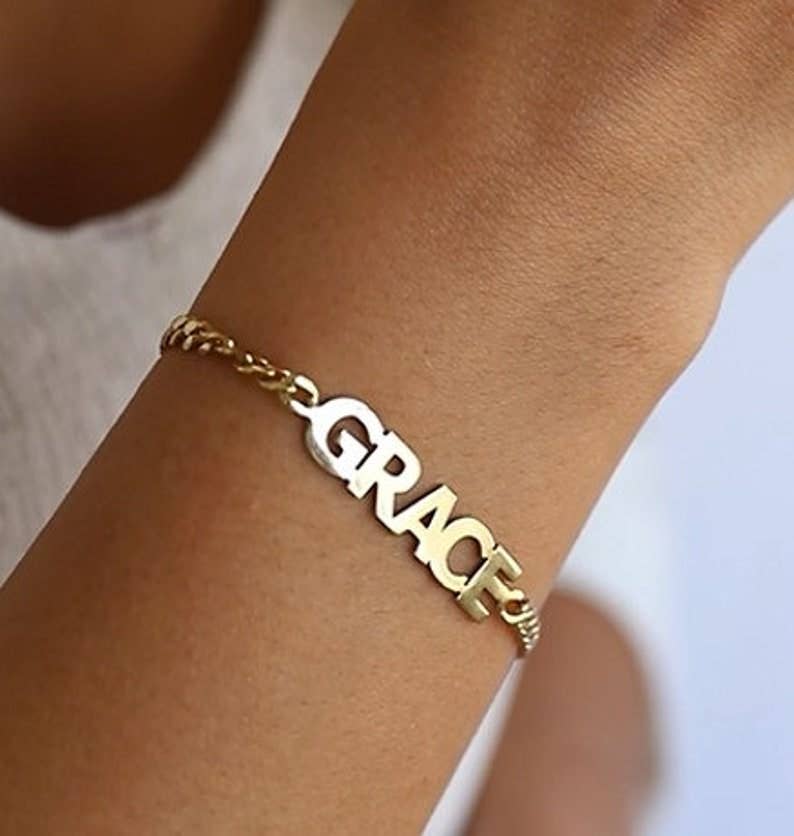 Personalized Name Bracelet - All Caps