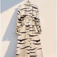 Animal Print Belted Trench coat