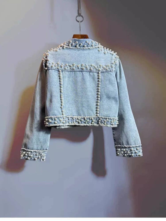 Beaded Denim Jacket