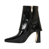 Farina Folded Calf Heel Bootie