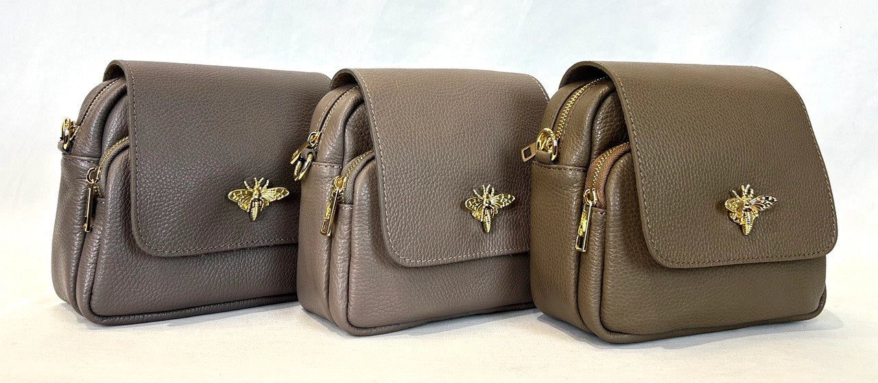 Bumble Bee Leather Crossbody  Bag JIJOU CAPRI