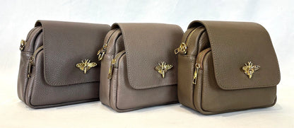 Bumble Bee Leather Crossbody  Bag JIJOU CAPRI