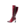 Ninety Union London Tall Croco-Printed High Heel Boot